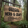 oregon herb and craft sign